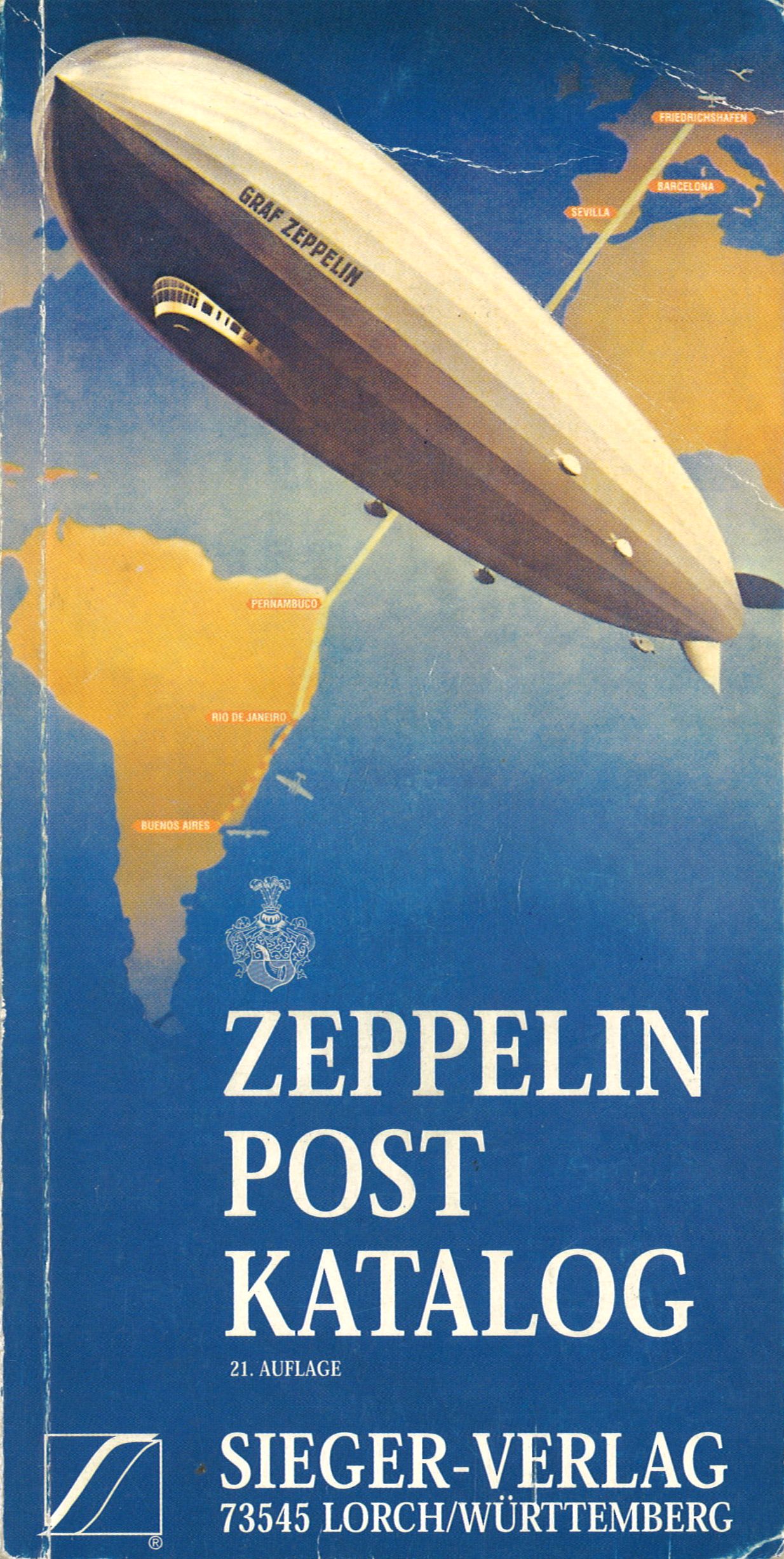 SIEGER Zeppelin Post Katalog (21. + 22. Auflage 1995/2001) · Phil